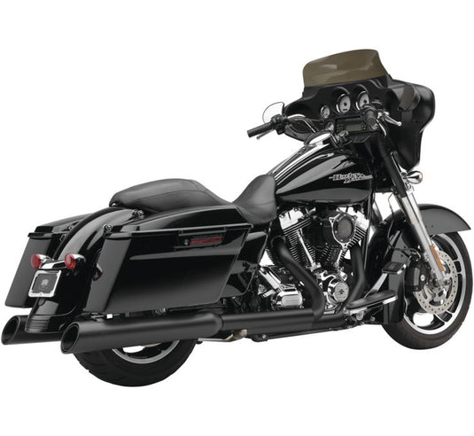 Cobra 6288RB Gen 2 Neighbor Haters Slip-On Mufflers with Upper Cut - Black with/Black Tip - 4.5in.
