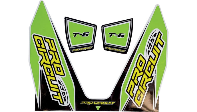 Pro Circuit DC22T6-GRN T-6 Exhaust Decal - Green