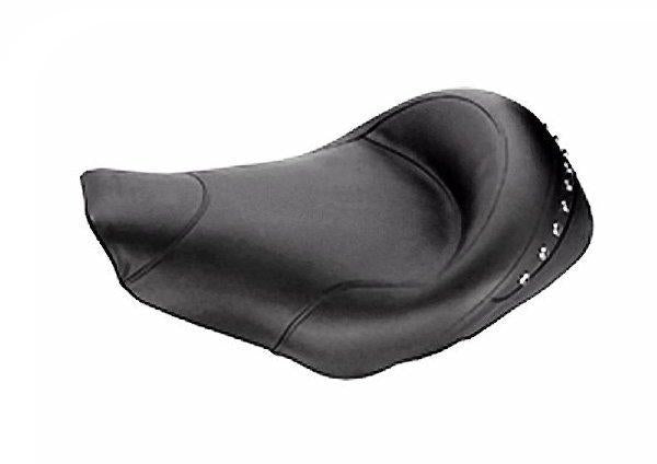 Mustang 75578 Wide Studded Solo Seat - Black Studs