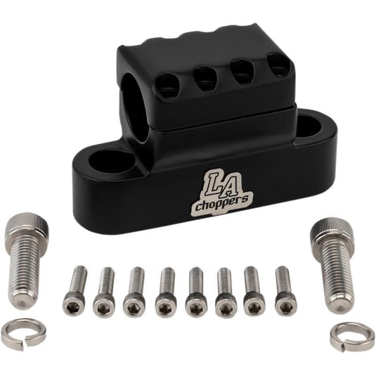 La Choppers LA-7335-XXCM Clamps for Kage Fighter Handlebars - Flat Black