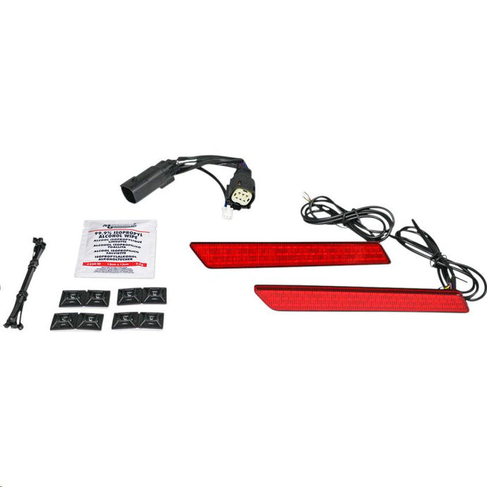 Custom Dynamics CD-LATCH-SS6-R Saddlebag Latch Lights - Red Lens