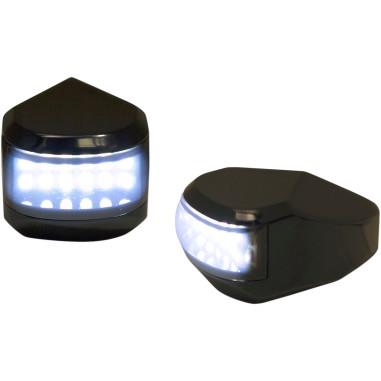 Alloy Art MRL-4B LED Driving Signal Lights - Black Smoke - White Lens