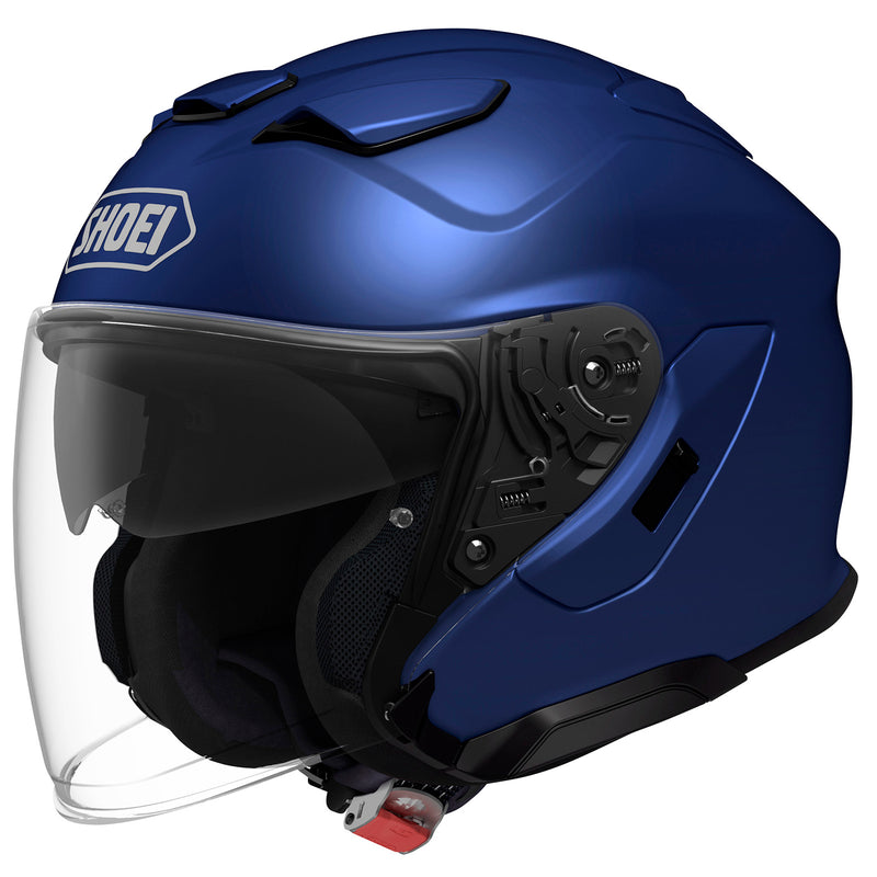 Load image into Gallery viewer, Shoei J-Cruise 3 Solid Helmet (Medium, Matte Blue Metallic)
