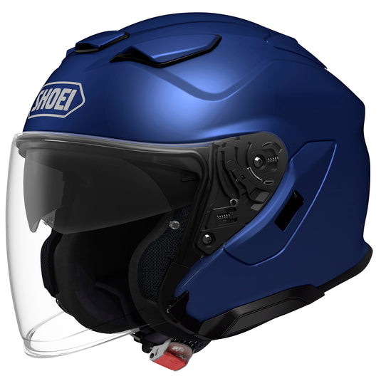 Shoei J-Cruise 3 Solid Helmet (Medium, Matte Blue Metallic)