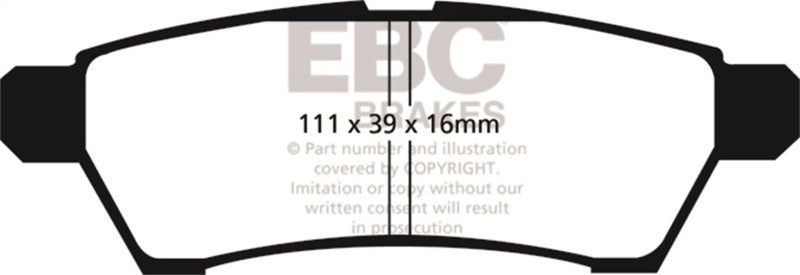 Load image into Gallery viewer, Ebc DP41746R EBC Yellowstuff Brake Pad Sets
