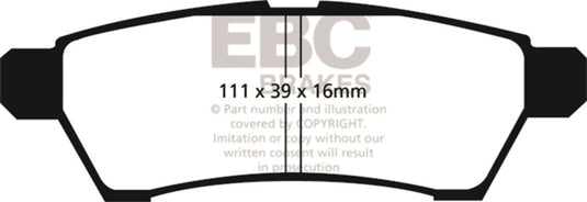 Ebc DP41746R EBC Yellowstuff Brake Pad Sets