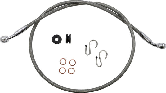 Magnum SSC0603-39 XR Stainless Dot Brake Line Kit - Stock / +2in. - Stainless with Chrome Fittings