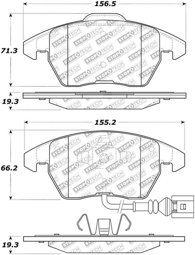 Load image into Gallery viewer, Stoptech 305.11070 ST Street Brake Pads
