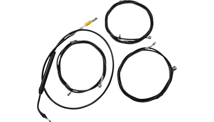 La Choppers LA-8058KT-19M Standard Cable/Brake Line Kit - 18in.-20in. Ape Hanger - Midnight