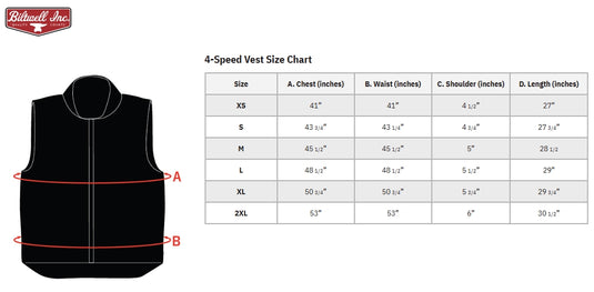 Biltwell Inc. 4 Speed Vest (X-Large, Gold)
