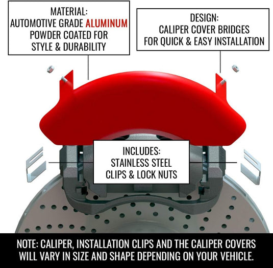 Mgp 39018SACURD MGP Caliper Covers 4 Logo