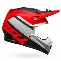 Bell Helmets Moto-9 MIPS Prophecy Helmet Matte White/Red/Black Red