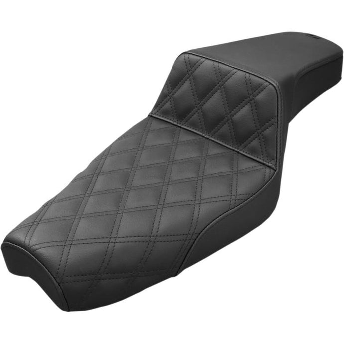 Saddlemen 879-03-172 Step-Up Front Lattice Stitch Seat - Black