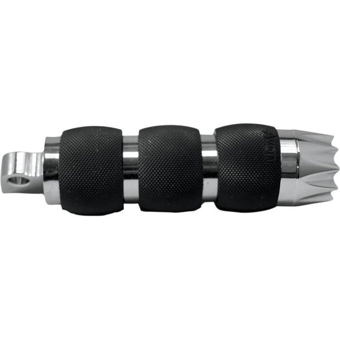 Avon Grips FP-AIR-90-CH-EX Excalibur Air Cushioned Male-Mount Footpegs - Chrome