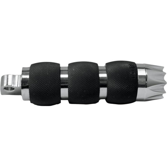 Avon Grips FP-AIR-90-CH-EX Excalibur Air Cushioned Male-Mount Footpegs - Chrome