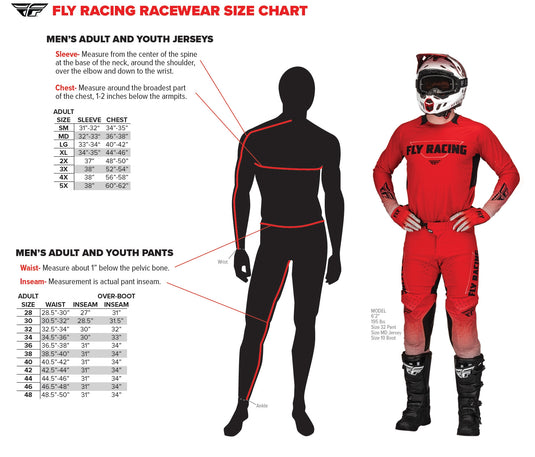 Fly Racing Lite Pants (34, Black/Red)