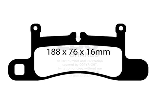 Ebc DP42098R EBC Yellowstuff Brake Pad Sets