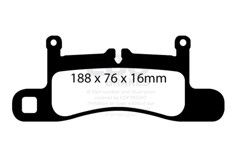 Load image into Gallery viewer, Ebc DP42098R EBC Yellowstuff Brake Pad Sets
