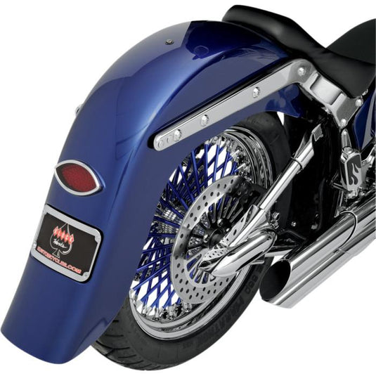 Klock Werks KWF-02-0400 Builder Series 4in. Stretched Rear Fender with Frenched Plate Pocket