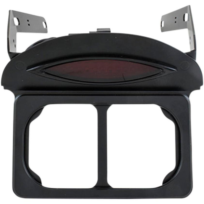 Paul Yaffe Originals PYO:LPF-M8FB-SB License Plate Relocation Frame with Taillight - without Lighting Bullets Lights