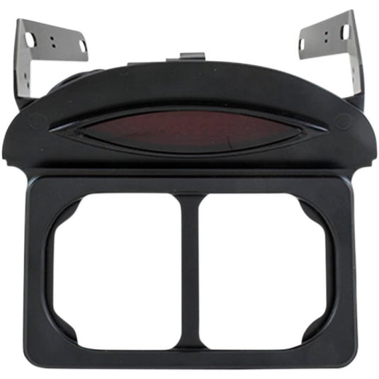 Paul Yaffe Originals PYO:LPF-M8FB-SB License Plate Relocation Frame with Taillight - without Lighting Bullets Lights