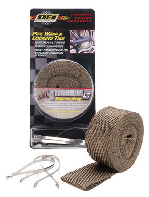 Dei 901123 Exhaust Wrap and Tie Kit - Titanium