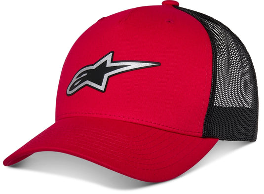 Alpinestars Reflect Ageless Trucker Hat (One Size Fits Most, Red/Black)