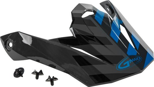 G-Max Visor with Screws for MX-86 Fame Helmets - Dark Gray/Blue/Black