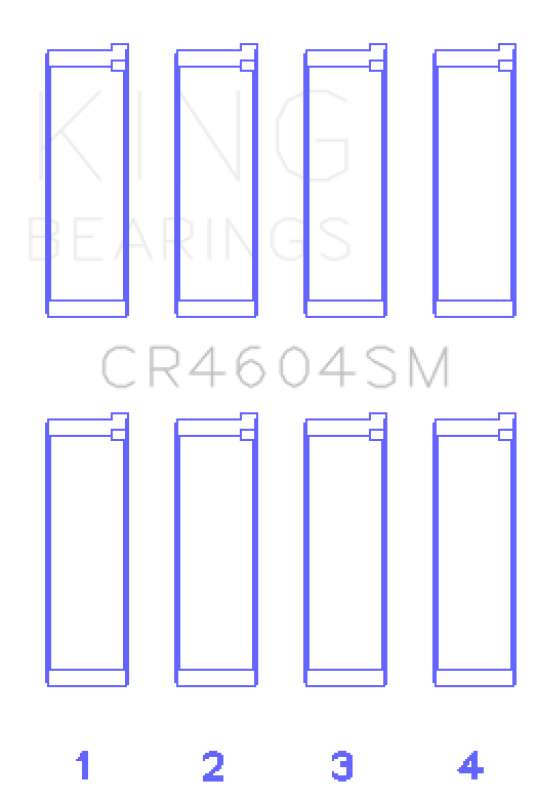 Load image into Gallery viewer, King Engine Bearings CR4604SM KING Connecting Rod Bearings
