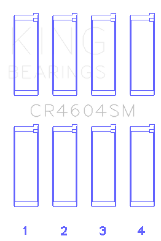 King Engine Bearings CR4604SM KING Connecting Rod Bearings