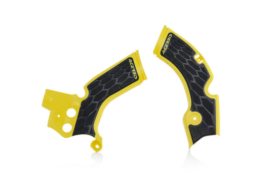 Acerbis 2688751017 X-Grip Frame Guards - Yellow/Black