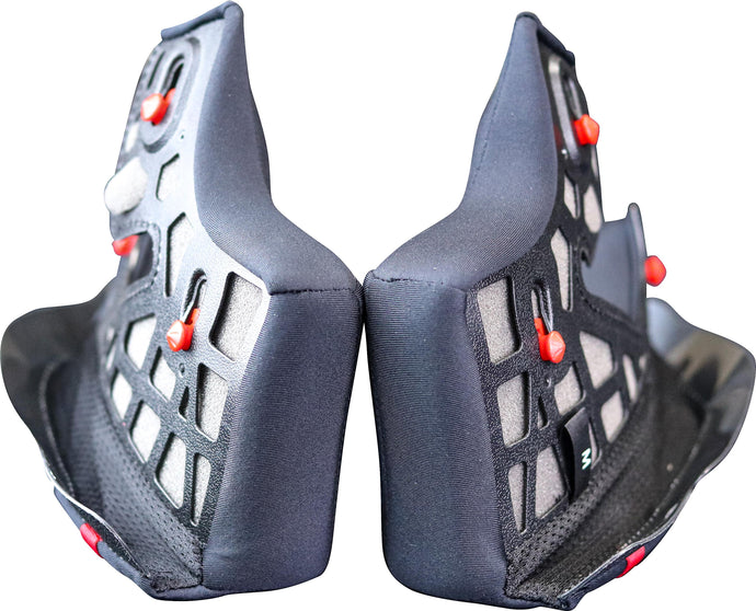 Scorpion Cheek Pads for EXO-R1 Air Helmets - Lg Thinner (5mm)