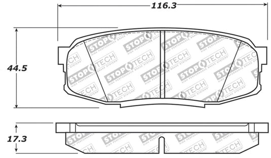 Stoptech 309.13040 ST Sport Brake Pads