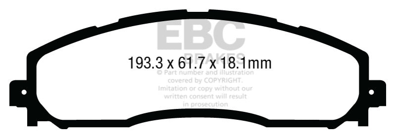 Load image into Gallery viewer, Ebc DP43016R EBC Yellowstuff Brake Pad Sets
