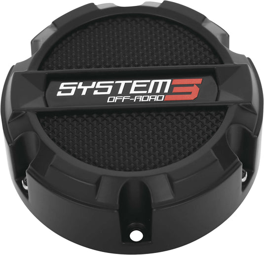 System 3 CAPS3-130 ST-3/SB-3 Center Caps - 4/137 - 4/156 - Black