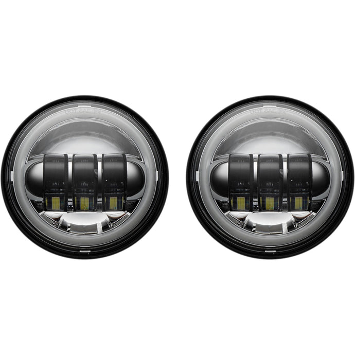 Custom Dynamics PG-45-C ProGlow 4.5in. LED Passing Lamps with Color Changing Halo - Chrome