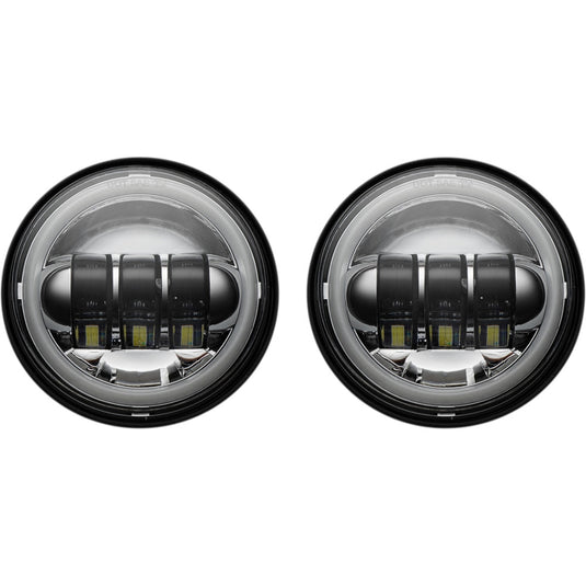 Custom Dynamics PG-45-C ProGlow 4.5in. LED Passing Lamps with Color Changing Halo - Chrome