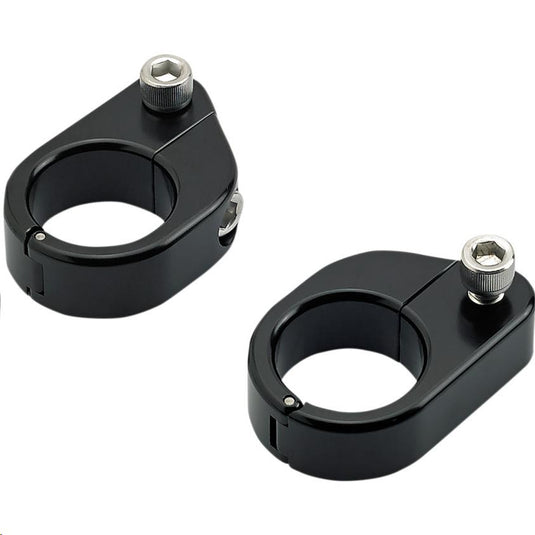 Biltwell Inc. 6907-201 O/S Speed Clamps - Straight - Black Electroplated