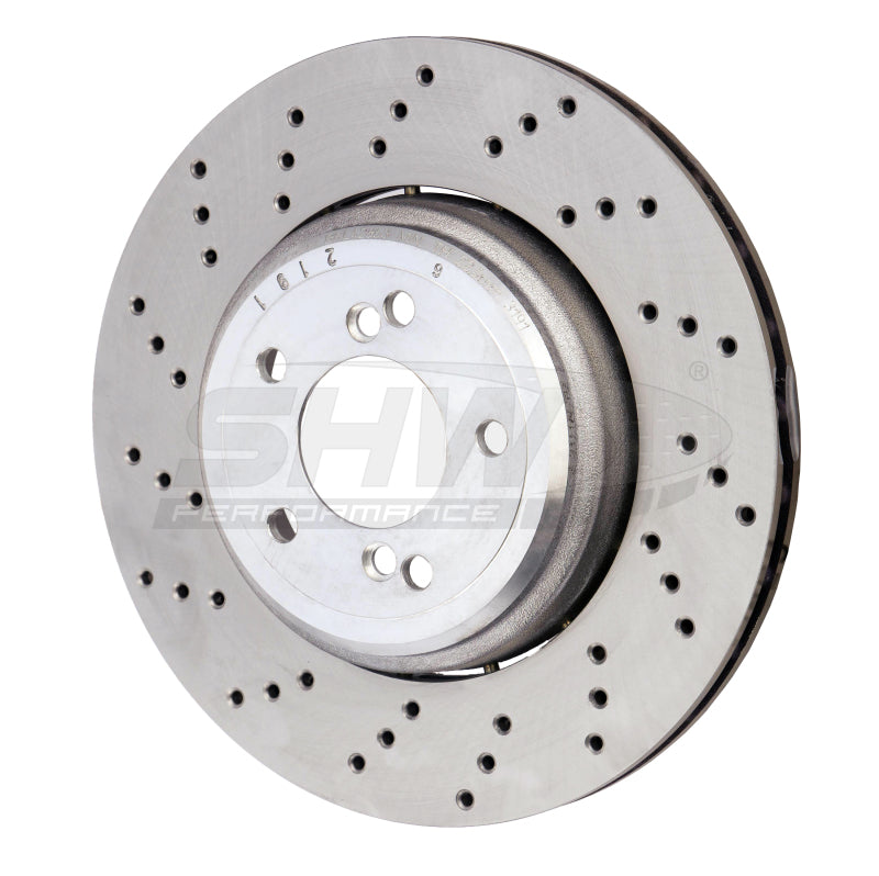 Load image into Gallery viewer, Shw Performance BRL42853 SHW Drilled Lightweight Rotors
