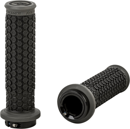 Fire Power 24-0109 Lock-On Pilot Grips - Black/Grey