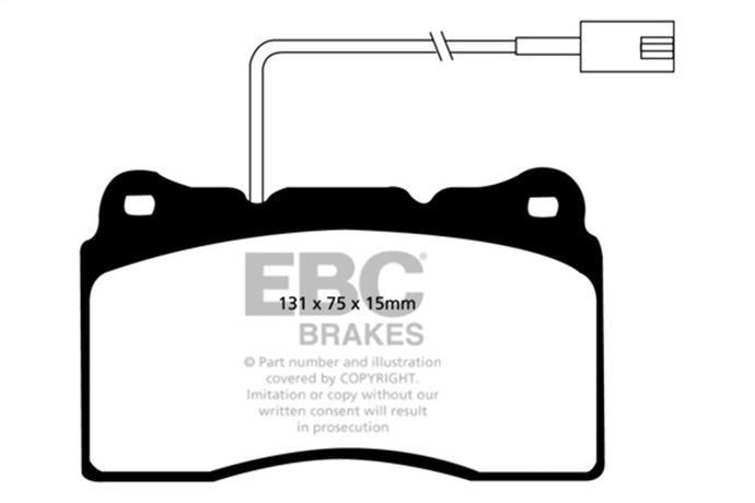Ebc DP41540R EBC Yellowstuff Brake Pad Sets