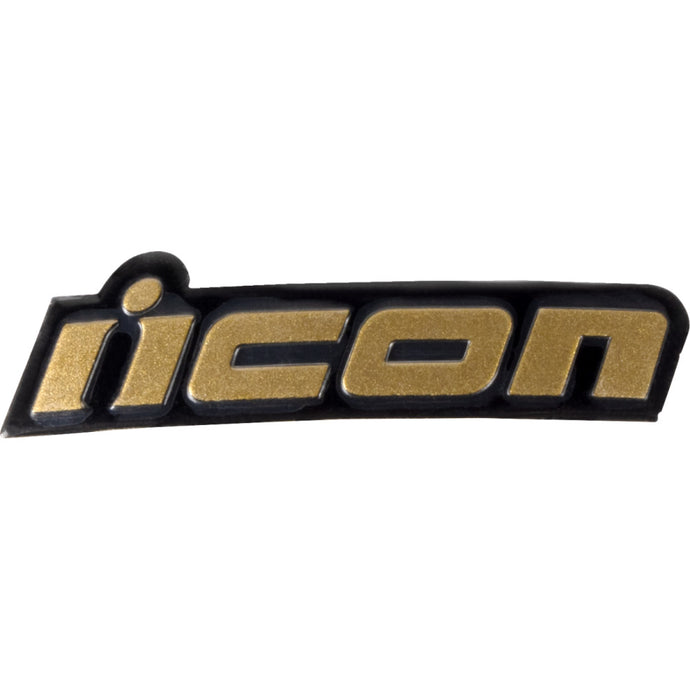 Icon Metallic Badge for Domain Helmets - Gold