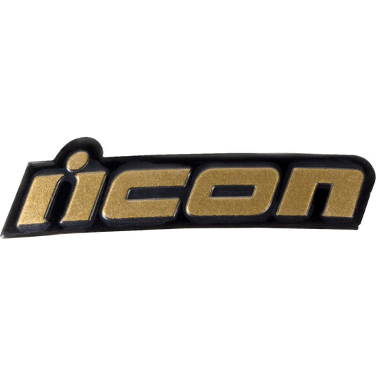 Icon Metallic Badge for Domain Helmets - Gold