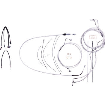Magnum 3871191 Sterling Chromite II Handlebar Installation Kit for 12in-14in. Ape