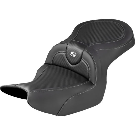 Saddlemen H18-07A-185 Roadsofa CF Seat  Without Driver Backrest - Black