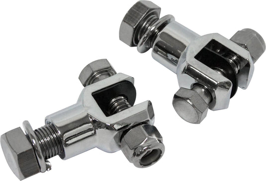 Harddrive 30-686C Footpeg Clevis Mounts - Chrome - 3/8in.-24 Thread