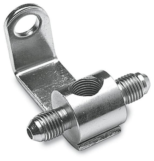 Goodridge PMCHD-016 Chrome Universal Rear Junction Block with Brake Light Switch Mount - 1/8in. NPT Threads