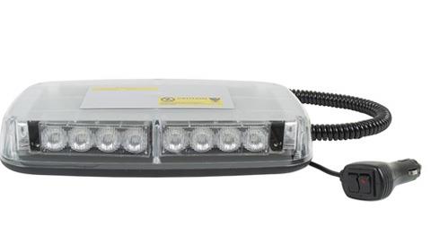 Blazer International 195C4855CAW LED Mini Light Bar with Magnetic Base - Clear