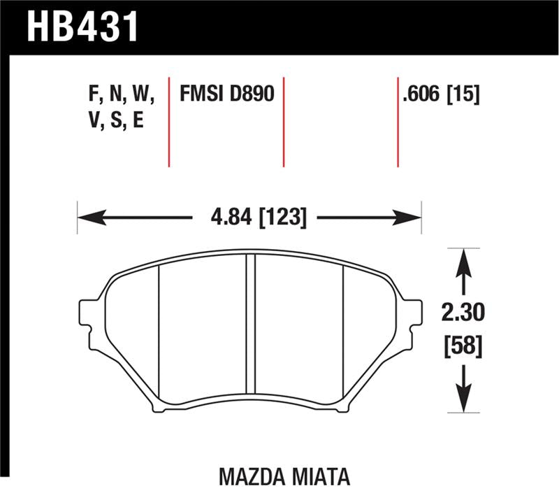 Load image into Gallery viewer, Hawk Performance HB431W.606 HAWK DTC-30 Brake Pad Sets
