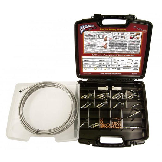 Magnum 399001 Build Your Own Brake Line Deluxe Builder Kit - Chrome
